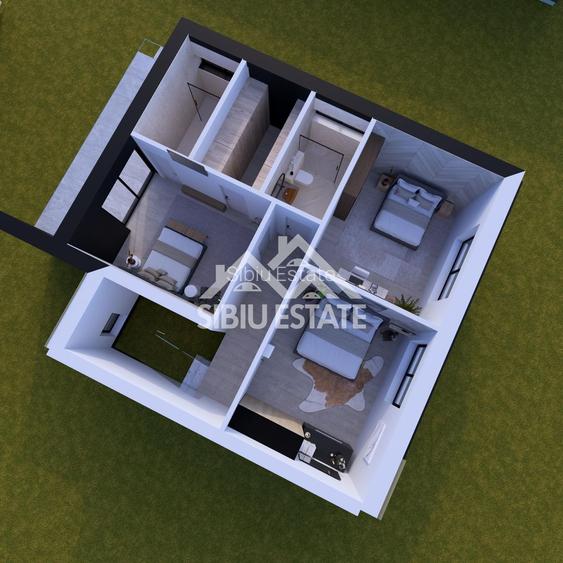 Casă Nouă cu 4 Camere, 3 Băi și Curte Generoasă | Comunitate Privată | - 3