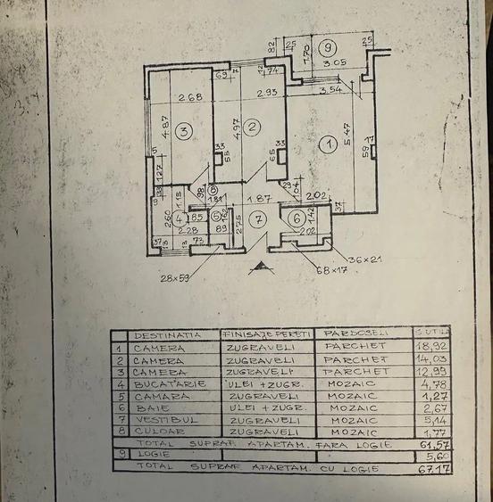 Apartament 3 camere PIATA ROMANA