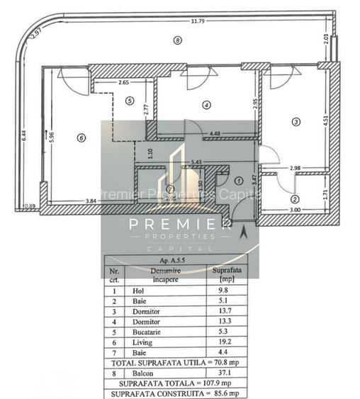 Apartament 3 camere Yach Kid De Vanzare Zona Premium Bucuresti - 13