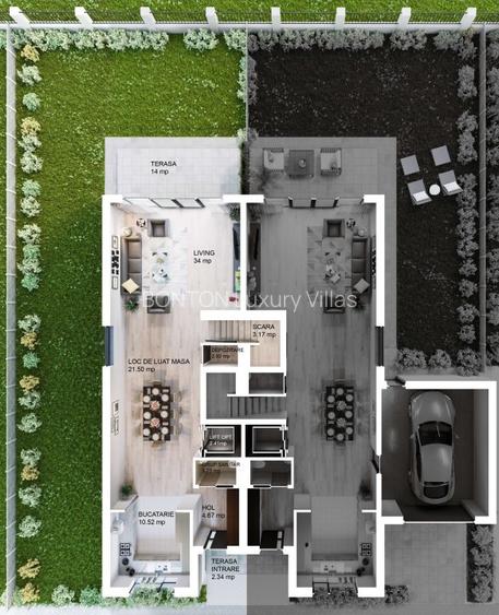 Bonton Villas Pipera, Dezvoltator, Vila 7 Camere cu Garaj, Faza 2, Finalizata - 1