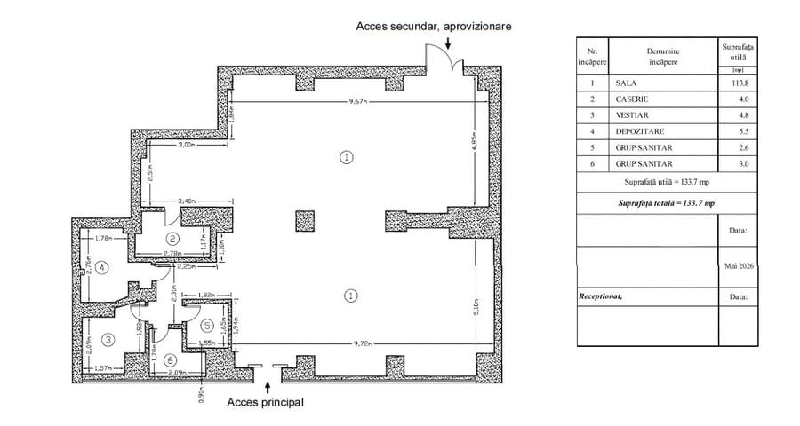 Spatiu comercial C-tin Brancoveanu/Oraselul Copiilor 135mp stradal, vitrina 15 m