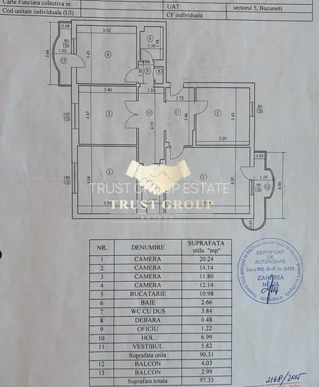 Apartament 4 camere de vânzare – 13 Septembrie | 98 mp | Etaj 1 | Bloc 1989 - 8