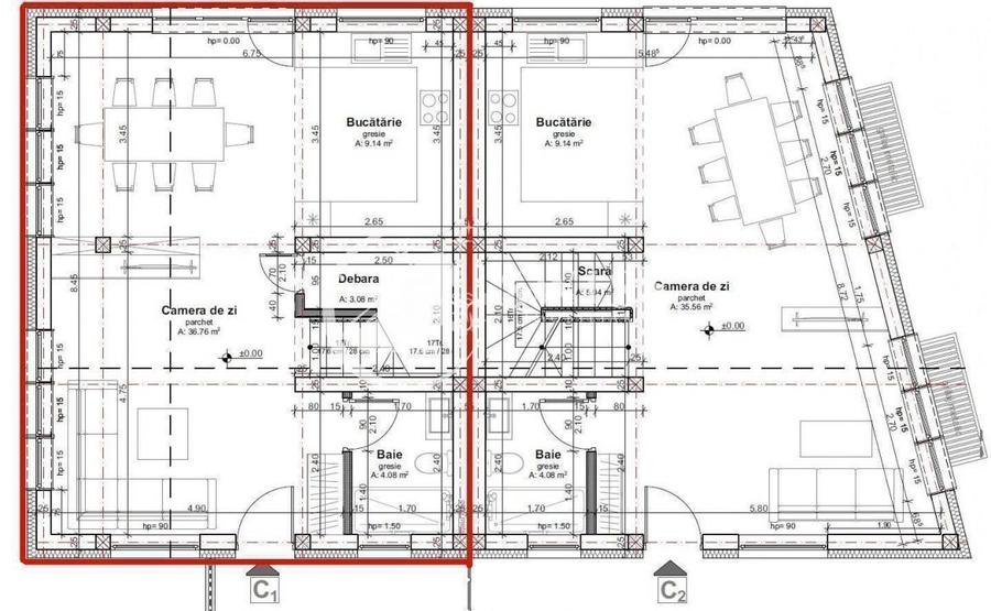 Duplex cu 4 camere | 2 garaje | Dambul Rotund | 7min Rivus Mall | Comision 0 - 8