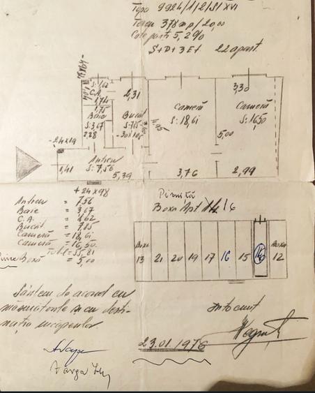 Proprietar, vând ap central 3 camere la cheie, et. 2/3, liniștit, Horea 18
