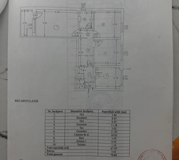 Apartament cu 3 camere decomandat, zona Mircea cel Batran