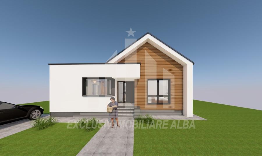 Casa individuala | 120 mp | 370 mp teren | Alba-Micesti