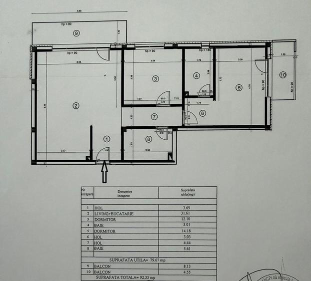 Apartament 3 camere, 80 mp, parcare, gardina, zona Poligon Floresti