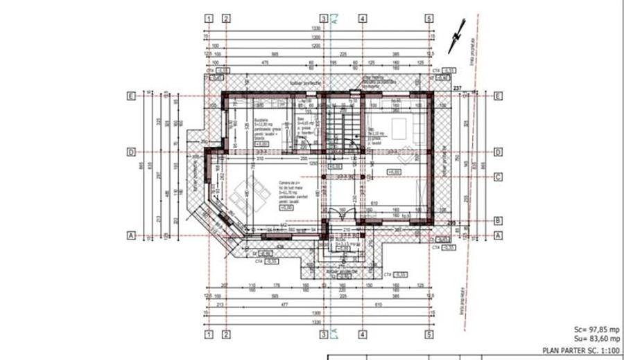Casa eleganta pe 2 nivele, la 15 minute de Brasov, DJ 112A, finalizata la cheie