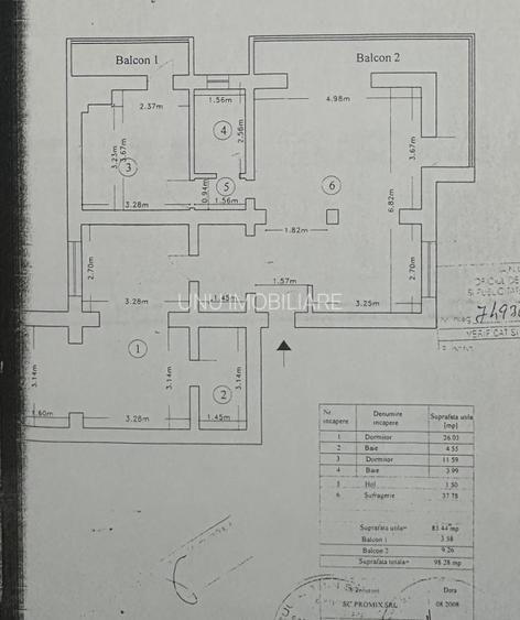 Etaj 2-Apartament Exclusivist 98mp- Targu Cucu-Tribunal-Bloc Tip Vila 1991 - 2