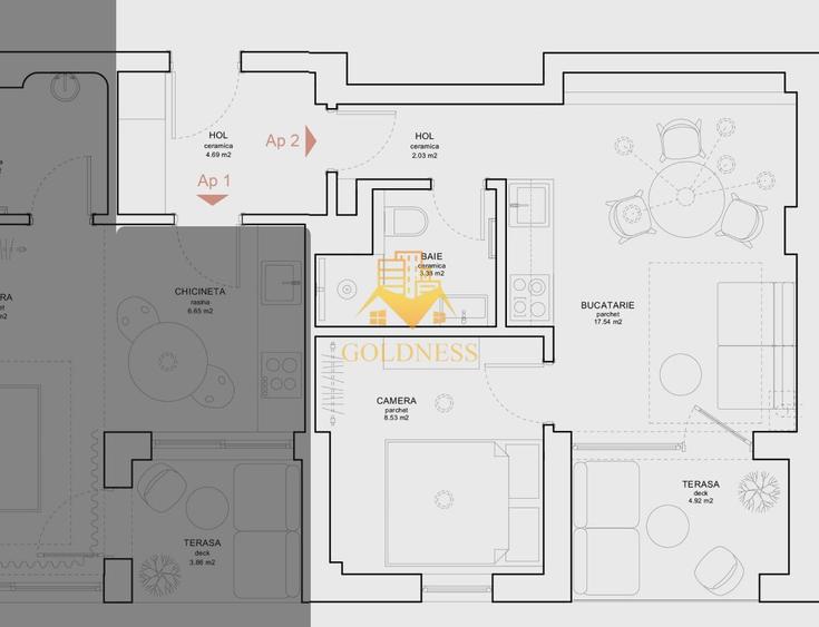Apartament superfinisat zona Strazii Horea. Bloc nou!