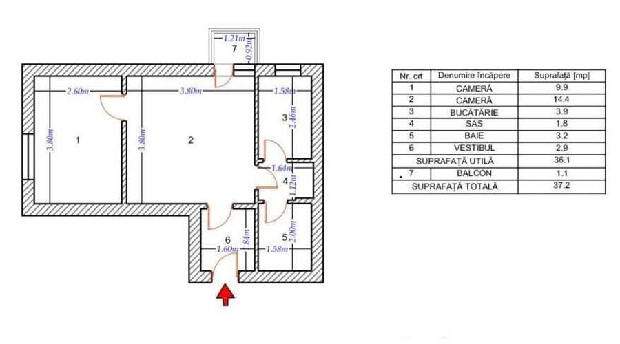 Brancoveanu- 2 camere METROU