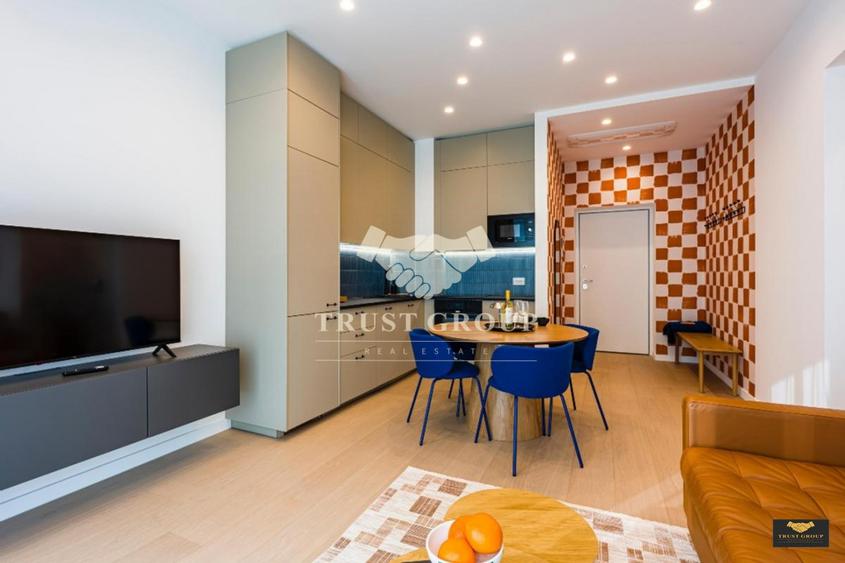 Apartament 2 camere Barbu Vacarescu | 2024 | Loc de parcare | Mobilat designer