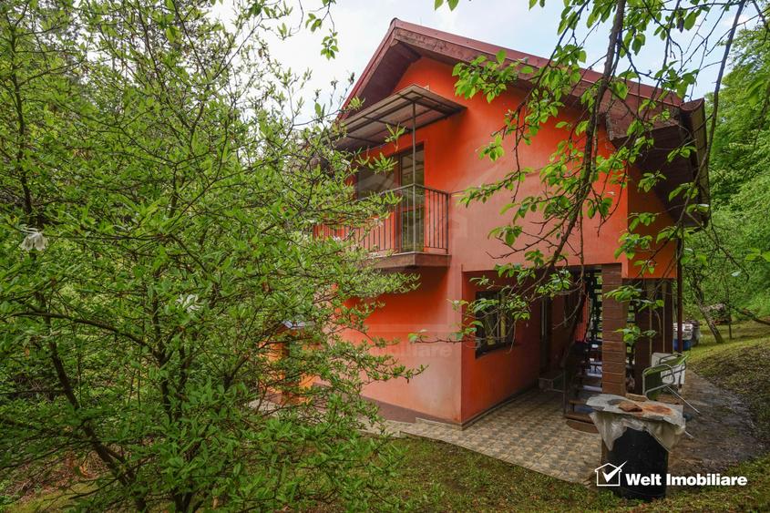 Casă 2010 + teren 4891 mp cu PĂDURE și PÂRÂU | 15 km Cluj | Gaz+Apă+Curent+Canal