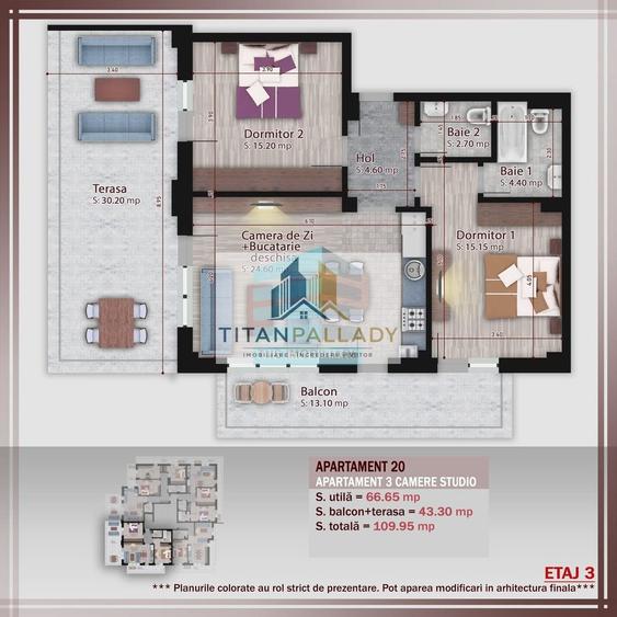 3 Camere Terasa 30 Mp Imobil Stil Boutique,Nicolae Teclu-Metrou