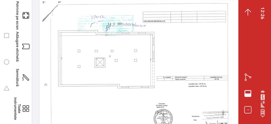 Spatiu comercial 208 mp Tomis Plus