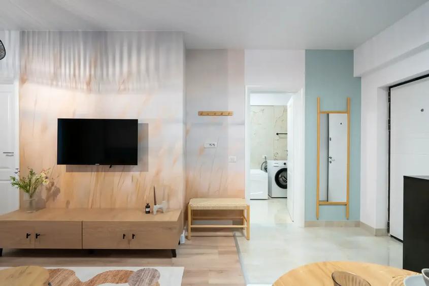 Apartament 2 Camere Tip Studio | Design Luminos| Militari Residence