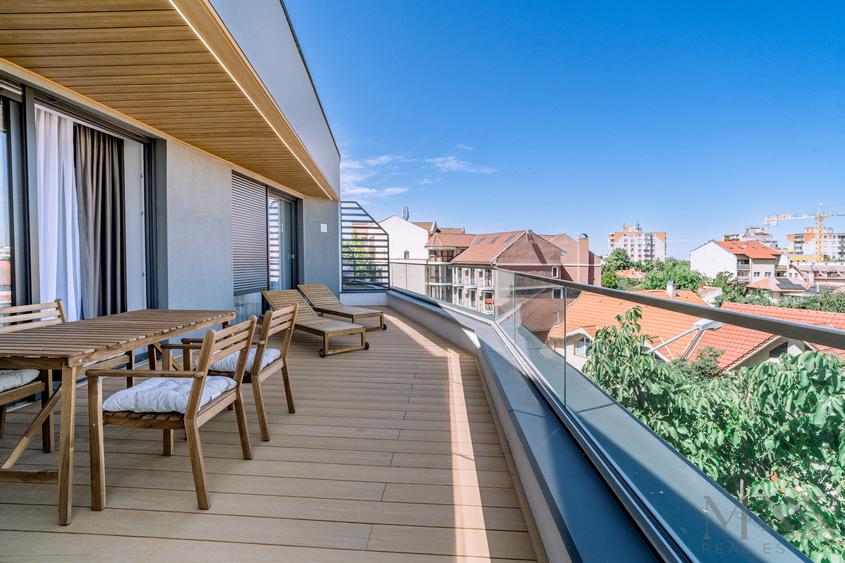 Penthouse elegant de inchiriat | 3 camere & terasa | Bloc Verde, Cantemir