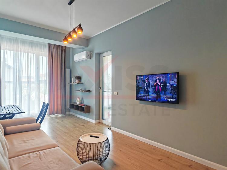 Apartament 2 camere, parcare inclusă – închiriere pe 12 luni în Mamaia Sat