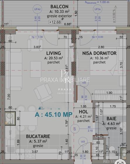 Apartament 2 Camere, LUX, 45 mp, lift, garaj, panoramic, zona Eroilor! - 8