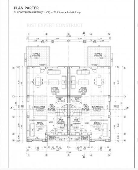 Casa mobilata tip duplex central in cartier rezidential Corbeanca