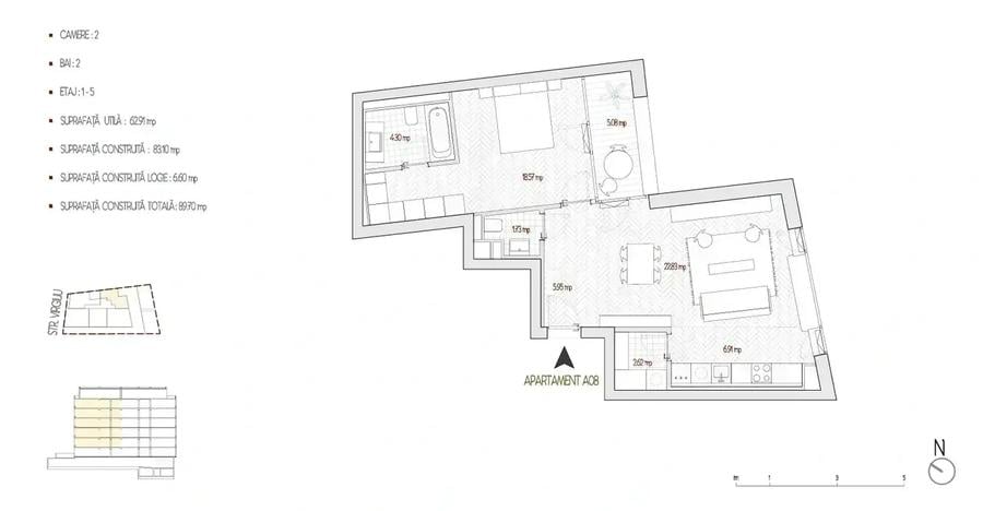 Apartament 2 camere cu balcon | Lux | Parc Cismigiu I Metrou Eroilor I