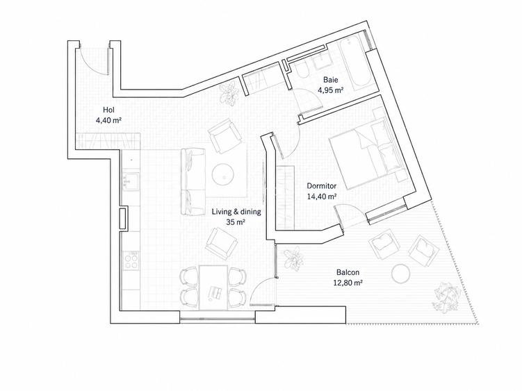 Apartament 2 camere 58,75 mp, complet mobilat si utilat | Mehala | Comision 0% - 1