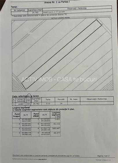 Pachet 3 terenuri intravilane Sinesti 12 euro mp - 4