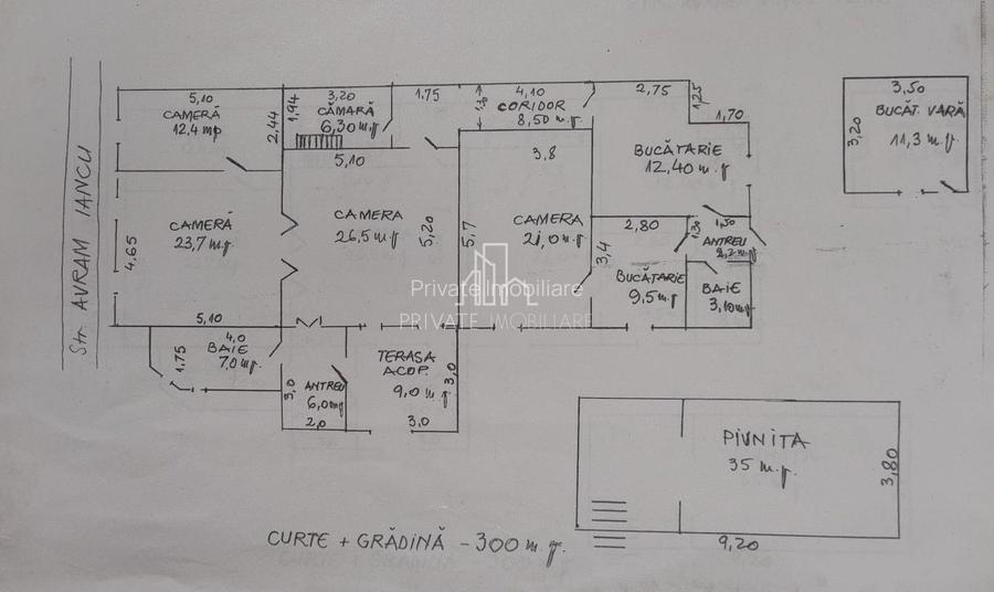 Casa de Vanzare 150 Mp/500 Mp Teren, Str Avram Iancu, Zona Cetate