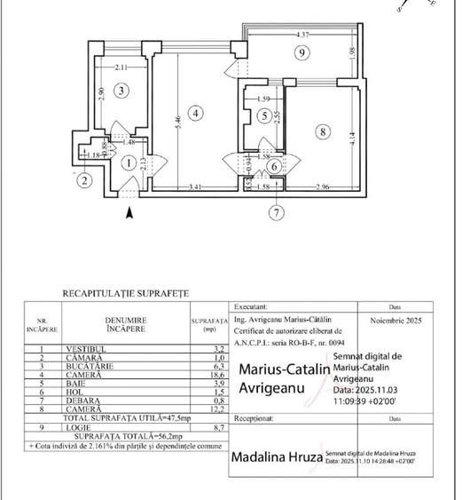 Apartament 2 camere Sos. Colentina - etaj 7/10 - 56 mp bloc 1977 - 8