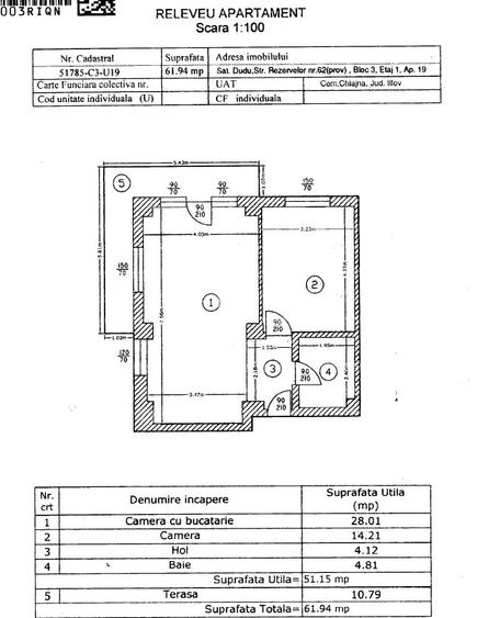 Apartament 2 camere, ILFOV, DUDU - 3