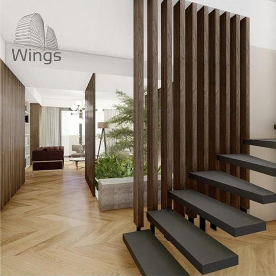 Penthouse pe 3 niveluri | 135,1 mp utili | Terase 85,6 mp | WINGS