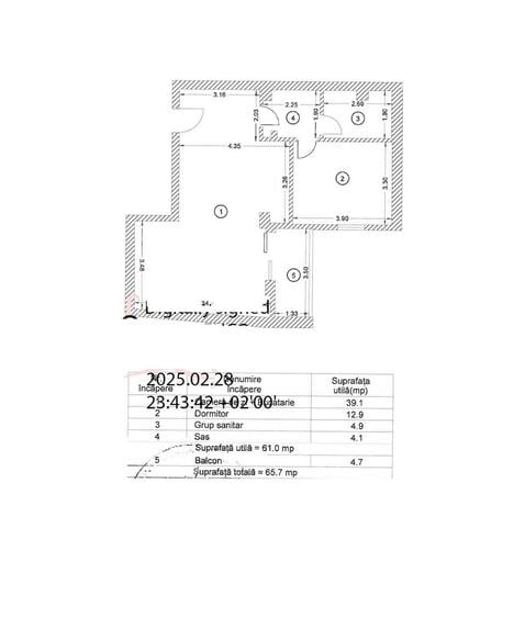 Tribunal Bulevardul Unirii apartament tip studio si 2 camere 2025