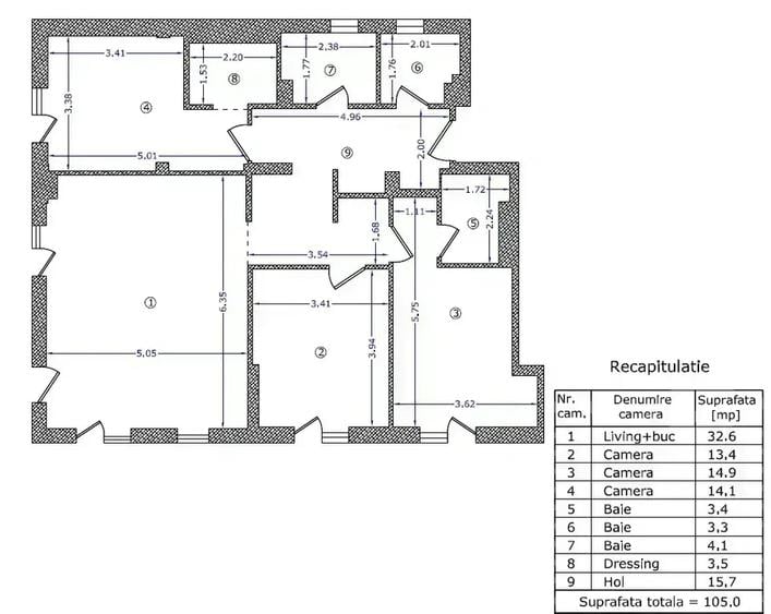 Apartament 4 camere cu gradina The Suburb Buftea