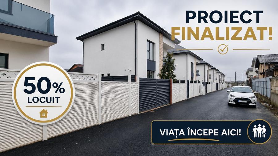 Vilă NOUĂ | Curte 400 mp | Mansardă pe placă | Lângă Parc Ghidigeni