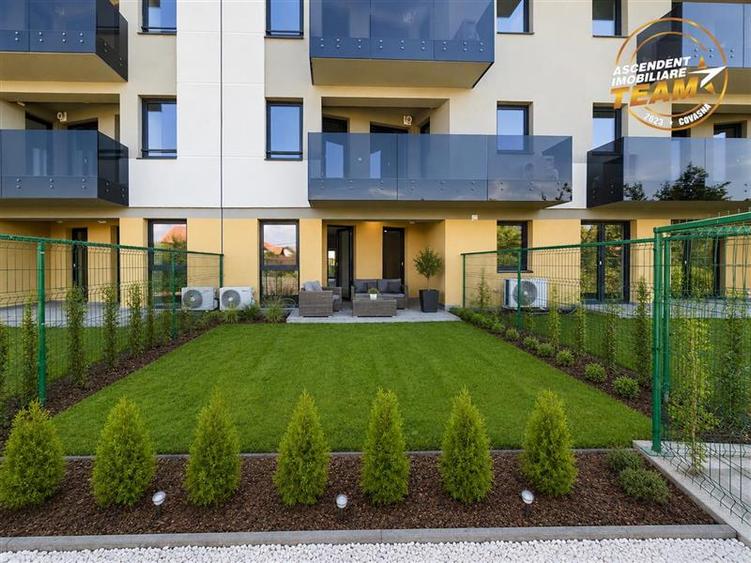 Premiera in judetul Covasna! Apartament NZEB A+, gradina proprie, 111 mp, terase
