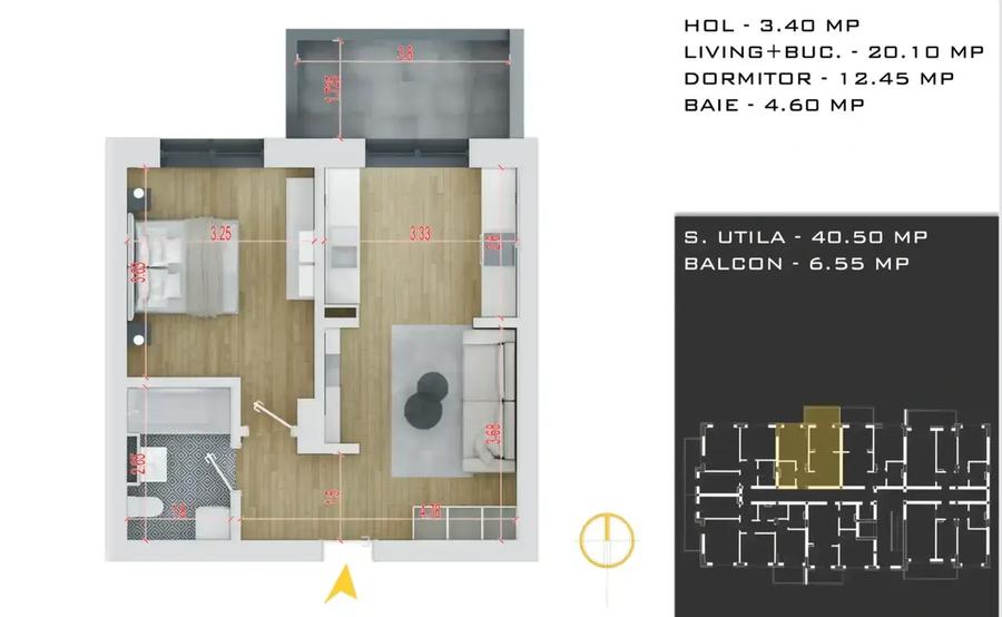 Theodor Pallady Apartament 2 Camere Loc Parcare Gratis Comision 0