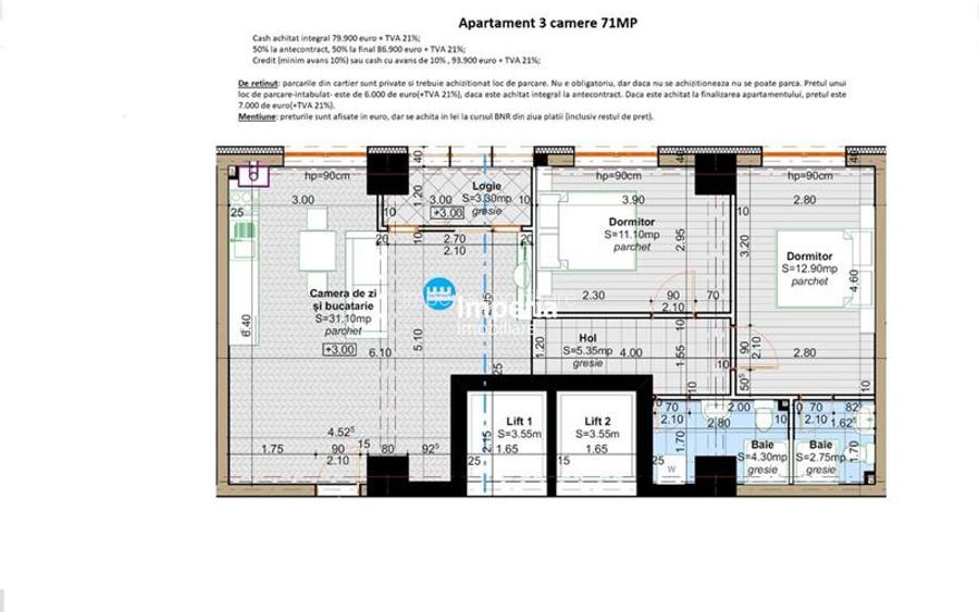 Etapa Noua! Ap 3 camere, Cartier Visoianu - 9