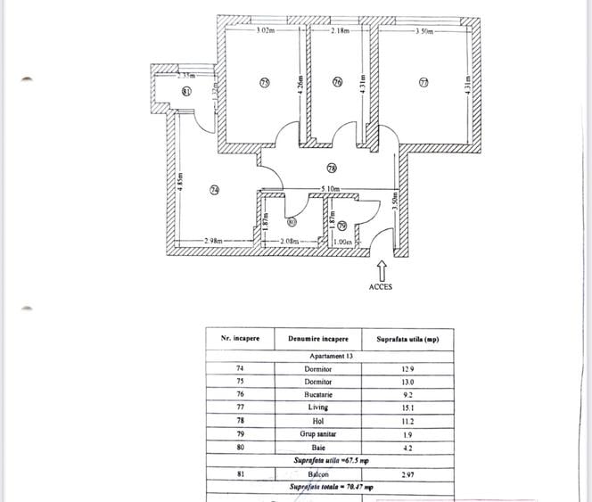 DE VANZARE 3 CAMERE DECOMANDAT MOBILAT - DRUMUL TABEREI - BRANCUSI - VALEA LARGA - 10