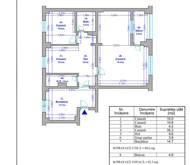 Apartament-de vanzare-4 camere-decomandat-zona Lujerului - 15
