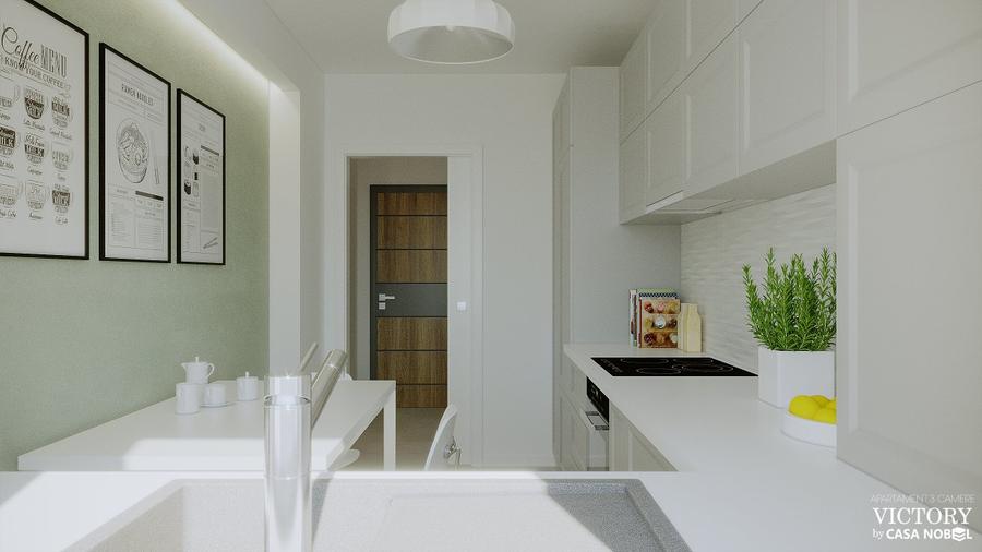 Apartament 3 camere în clădire cu 3 etaje