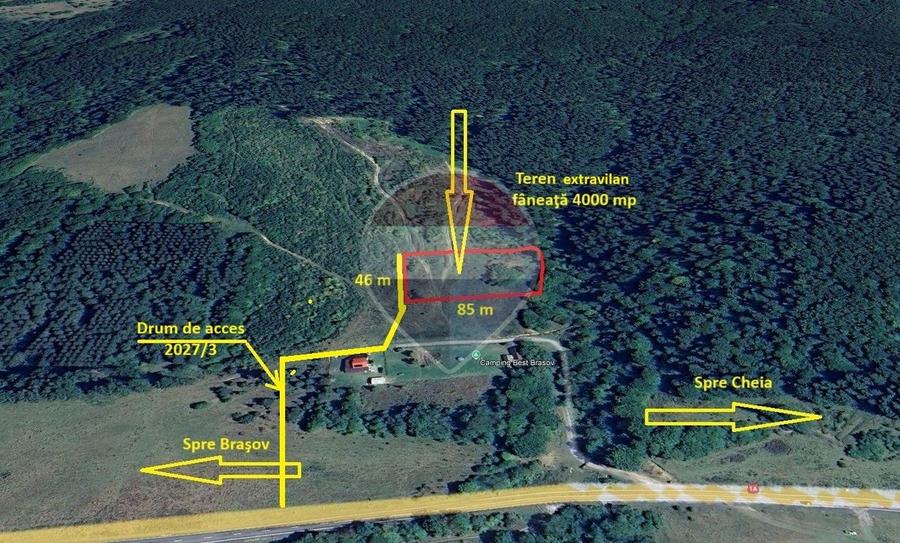 Teren extravilan, 4000 mp, Săcele - Babarunca