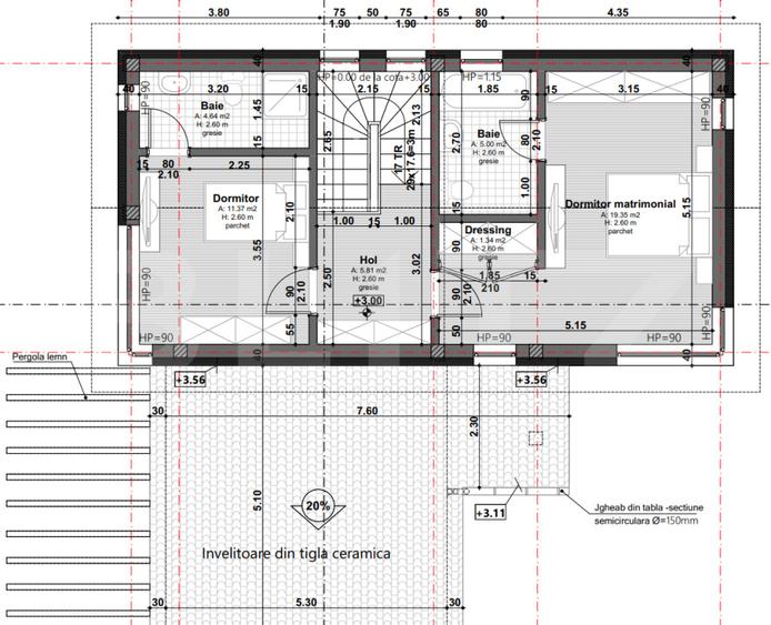 Casa moderna si luminoasa, cu spatii vitrate generoase, 610mp teren, 120 mp util