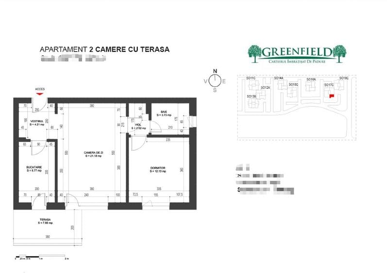 Apartament 2 camere, Greenfield Baneasa, loc parcare inclus- Direct proprietar