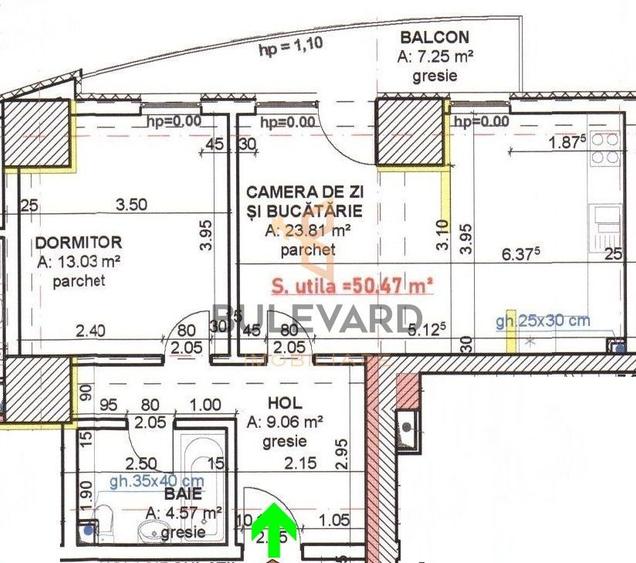 Pret Special! Apartament 2 camere + balcon 7 mp bloc nou cu CF!