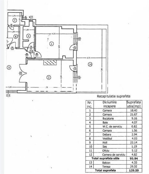 Deasupra orasului - apartament de vanzare cu terasa, semineu si poveste!130 mp,