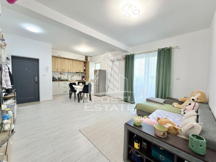 Apartament cu 2 camere mobilat si utilat la etaj intermediar in Giroc.