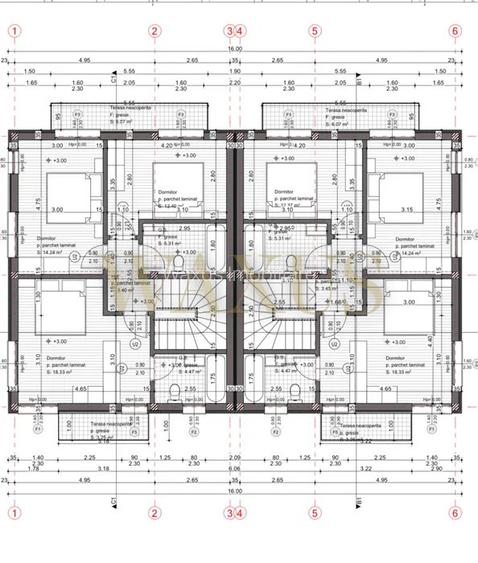 Duplex Semifinisat - 5 camere - 120mp - 375mp ST - Chinteni - 3