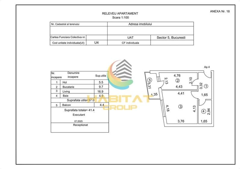 Vanzare garsoniera Prelungirea Ferentari etaj 1 in bloc nou
