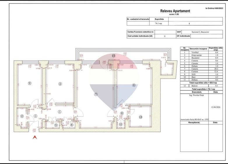 Apartament cu 3 camere, 76,1 mp, Șoseaua Pantelimon – zona Iancului - 21