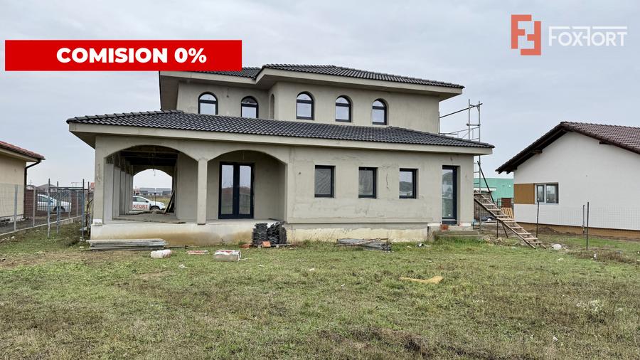Comision 0% Casa individuala Mosnita in stil Neoromanesc cu 202 mp utili!